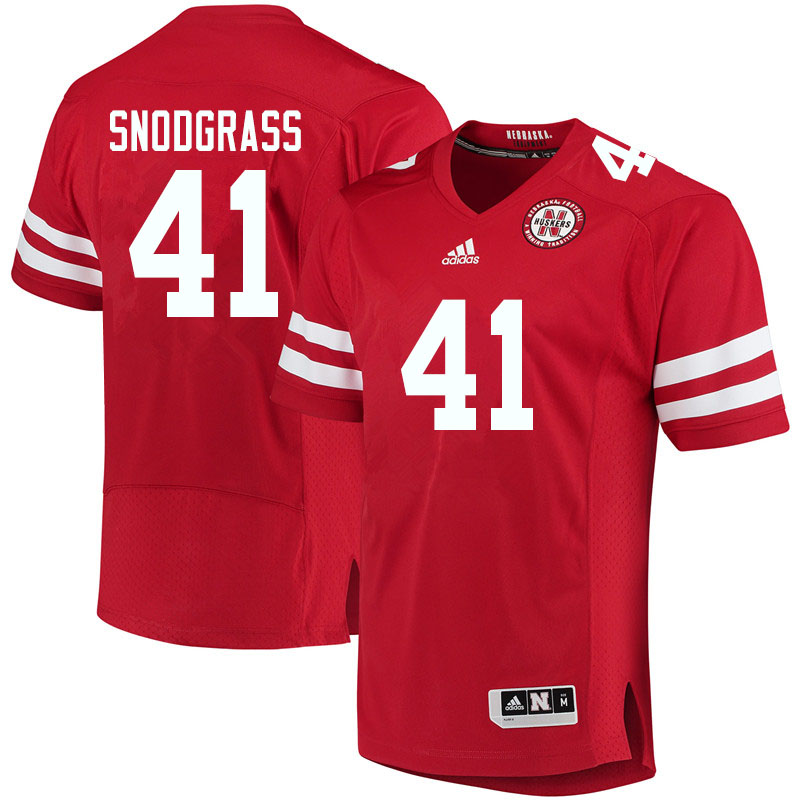 Youth #41 Garrett Snodgrass Nebraska Cornhuskers College Football Jerseys Sale-Red